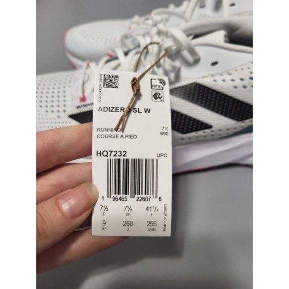 Adidas Adizero SL White Multi-Color Running Shoes Sneakers, 9, NWT, Lightstrike - Picture 4 of 9